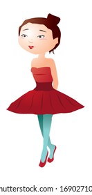 Cute Ballerina Girl