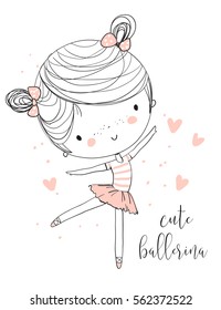 Cute Ballerina Girl.