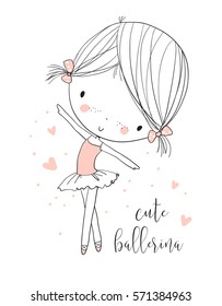 Cute Ballerina Girl.