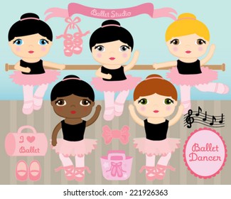 Cute Ballerina Girls