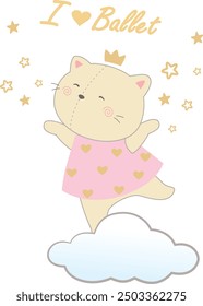 Cute Ballerina For Kids, Angel And Ballet.