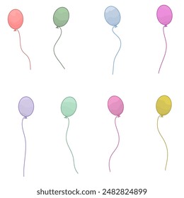 Netter Ballon im Cartoon-Stil