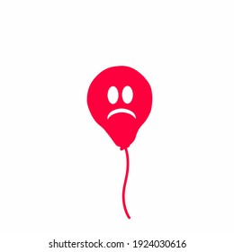 Cute balloon character vector template design illustration