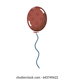 cute balloon with figures decoration design