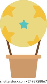 Un globo lindo que vuela en el cielo