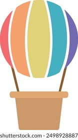 a cute balloon flying in the sky