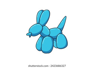 Cute Balloon Funny Flat Sticker Design