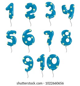 Cute Balloon Numbers 