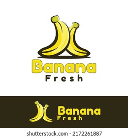 cute Banana Fresh logo art