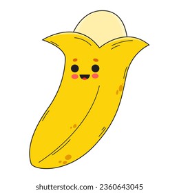 Icono de plátano, arte vectorial y diseño gráfico
