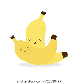 cute banana vector.