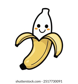 A cute banana vector art