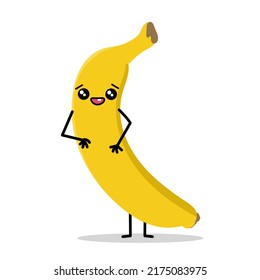 Cute Banana Vector Icon Illustration Banana Stock Vector (Royalty Free ...