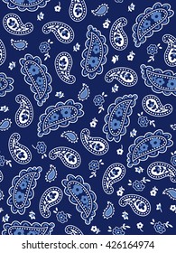 Cute Bandana Seamless Pattern: Seamless paisley pattern