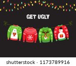 Cute banner for Ugly Sweater Christmas Party for your decoration