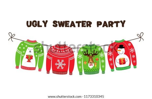 Cute banner for\
Ugly Sweater Christmas\
Party