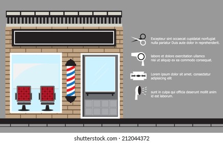 Cute barber shop