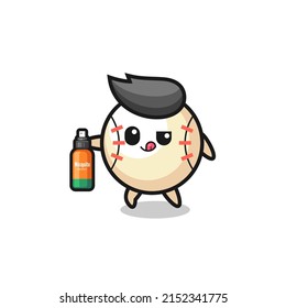 cute baseball is playing dart , cute design