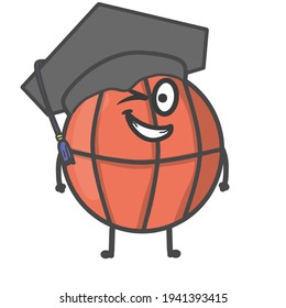 Cute Basket ball vector template design illustration