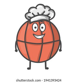 Cute Basket ball vector template design illustration