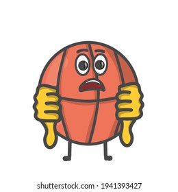 Cute Basket ball vector template design illustration