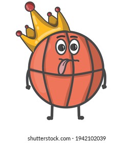 Cute Basket ball vector template design illustration