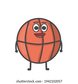 Cute Basket ball vector template design illustration