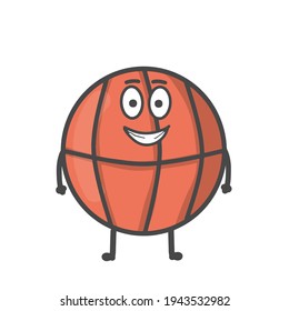 Cute Basket ball vector template design illustration