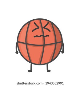 Cute Basket ball vector template design illustration