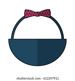 cute basket with bow