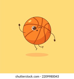 Cute Basketball, einfach, einzelne Vektordesign