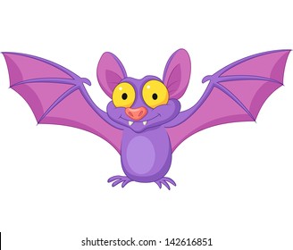 Cute bat cartoon