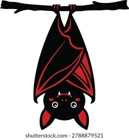 Cute Bat Hanging Upside