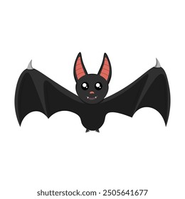 Cute bat isolated on white background