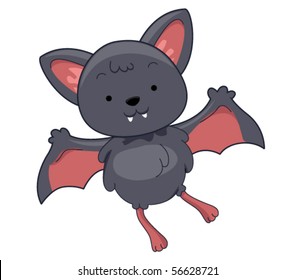 Cute Bat - Vector