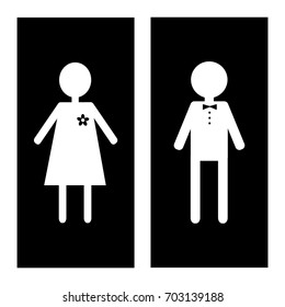 Cute bathroom sign