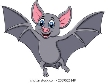 Cute Bats animal cartoon vector illustration
