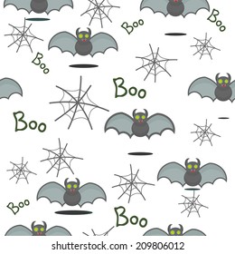 Cute bats on a white background. Vector