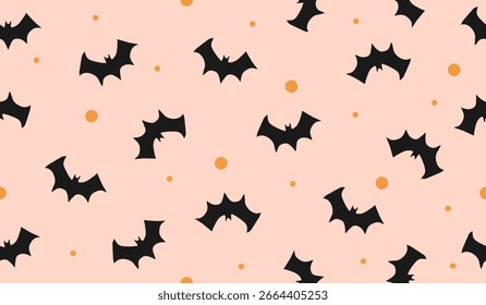 Cute bats pattern background vector design
