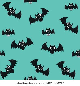 Cute bats seamless pattern for halloween. Good for wrapping paper, cover.