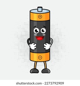 Cute Battery Character Vector Illustration, This adorable battery mascot will add a touch of fun and personality to any project, from branding and marketing to merchandise and promotional materials.