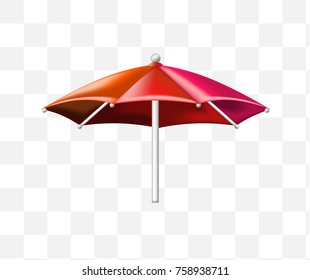 Cute Beach Ball Icon on Transparent Background . Isolated Vector Illustration 