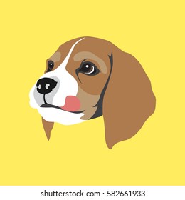 Cute Beagle Dog