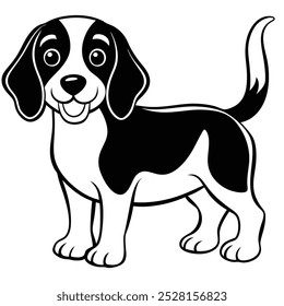 Cute Beagle Funny Dog Cartoon