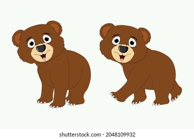 cute bear animal cartoon illustration