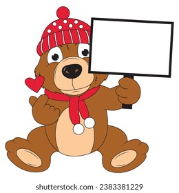 cute bear animal cartoon illustration