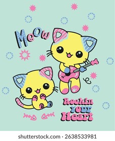 Cute bear and animal cartoon set for kids – perfect for children’s books, nursery prints, and baby apparel.