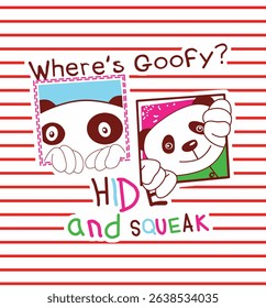 Cute bear and animal cartoon set for kids – perfect for children’s books, nursery prints, and baby apparel.