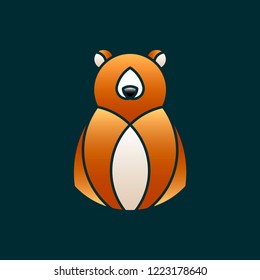 Cute-Bär-Tierdesign-Vektorgrafik