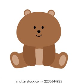 Cute Bear Animal Illustration Vector